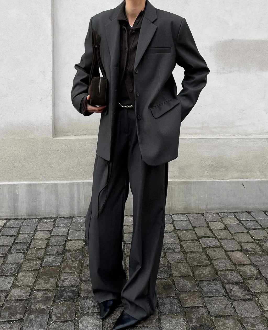 MAEVE BOXY BLAZER | dark grey - Image 3